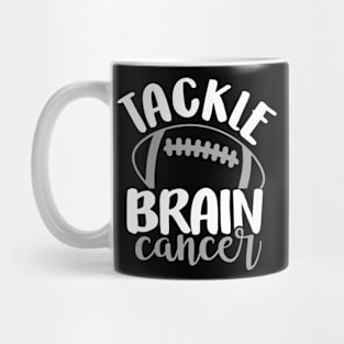 Tackle Cancer Football Brain Cancer Glioblastoma Awareness Mug